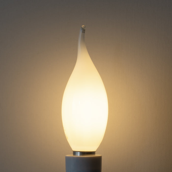 LUEDD E14 dimbare LED lamp BXS35 opaal 4W 450 lm 2700K