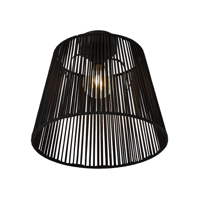 QAZQA Japandi buiten plafondlamp met zwart touw IP54 - Jayla