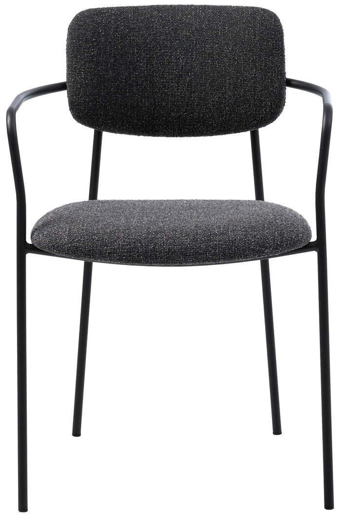 Hygge Interiors Zama Melange Donkergrijs Eetkamerstoel set van 2