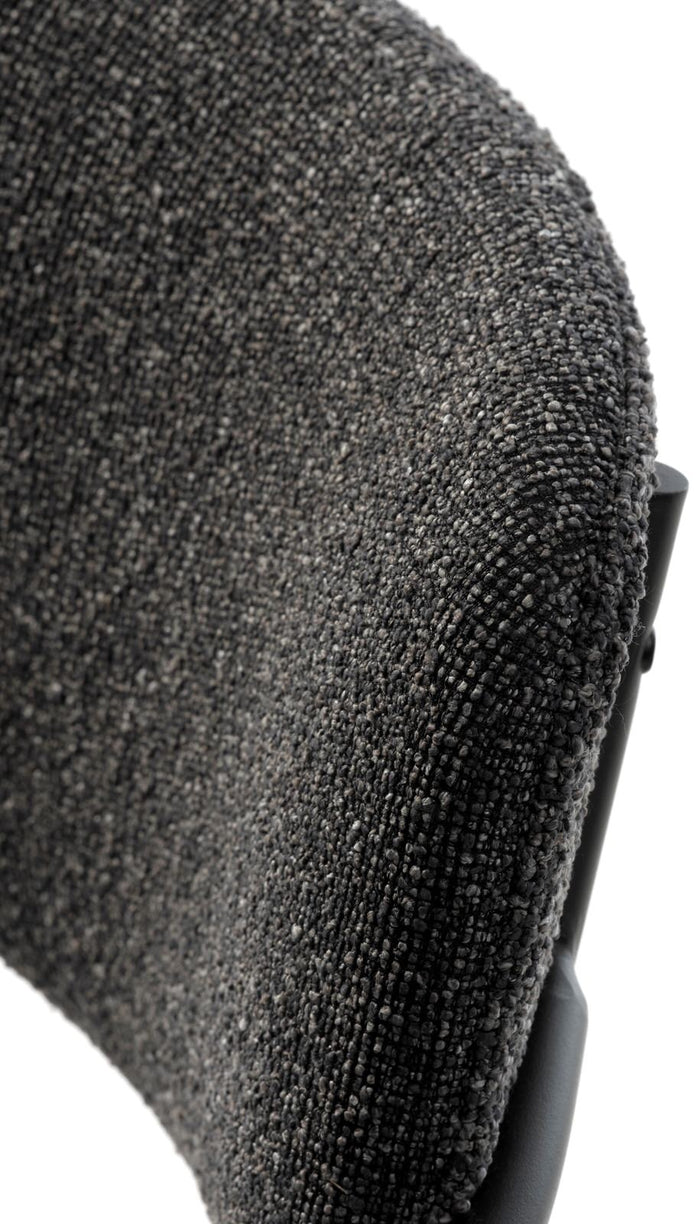 Hygge Interiors Zama Melange Donkergrijs Eetkamerstoel set van 2