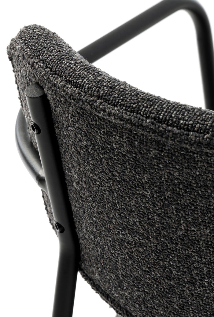 Hygge Interiors Zama Melange Donkergrijs Eetkamerstoel set van 2