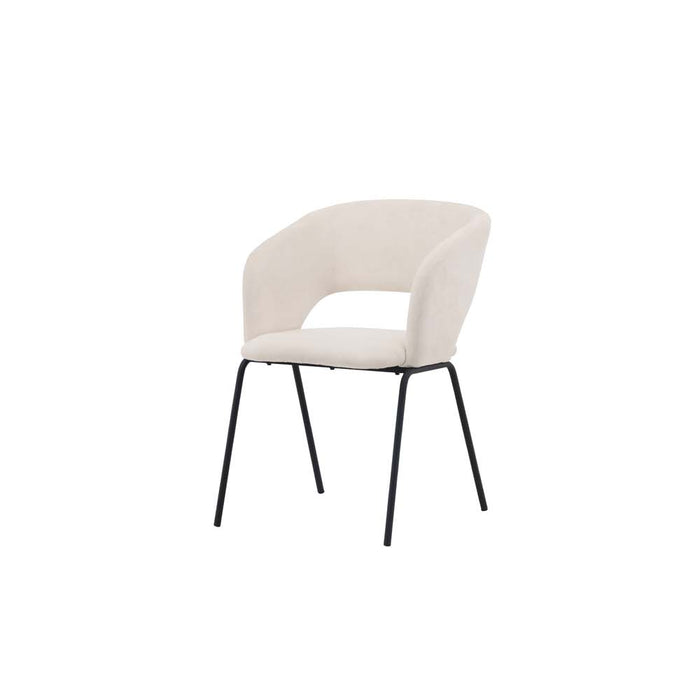 Hioshop Day eetkamerstoel met armleuningen offwhite.