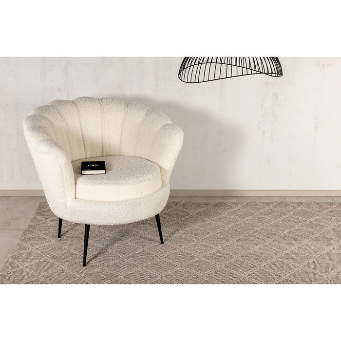 Hioshop Cloudy vloerkleed 300x200cm beige.