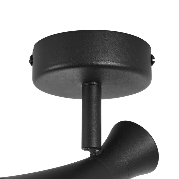 QAZQA Moderne spot zwart draai- en kantelbaar - Triangle