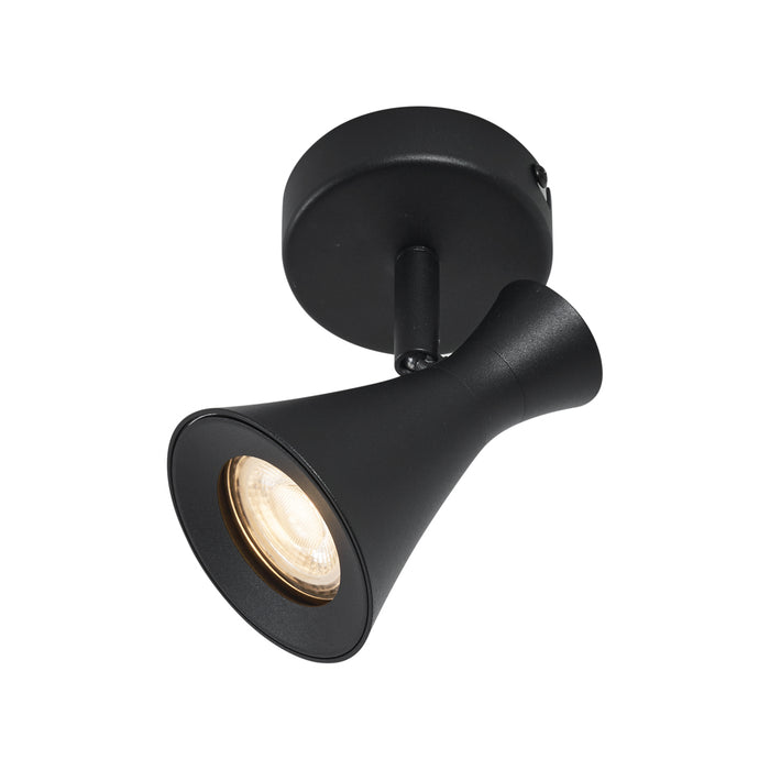 QAZQA Moderne spot zwart draai- en kantelbaar - Triangle