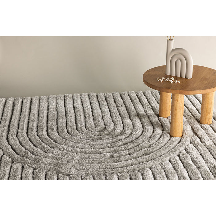 Hioshop Niklas vloerkleed 290x200cm grijs.