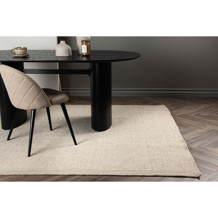 Hioshop Vilma vloerkleed 290x200cm beige.