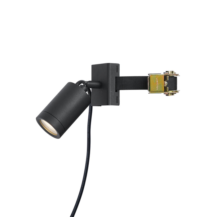 QAZQA Buitenspot zwart voor aan boom GU10 50mm draai- en kantelbaar