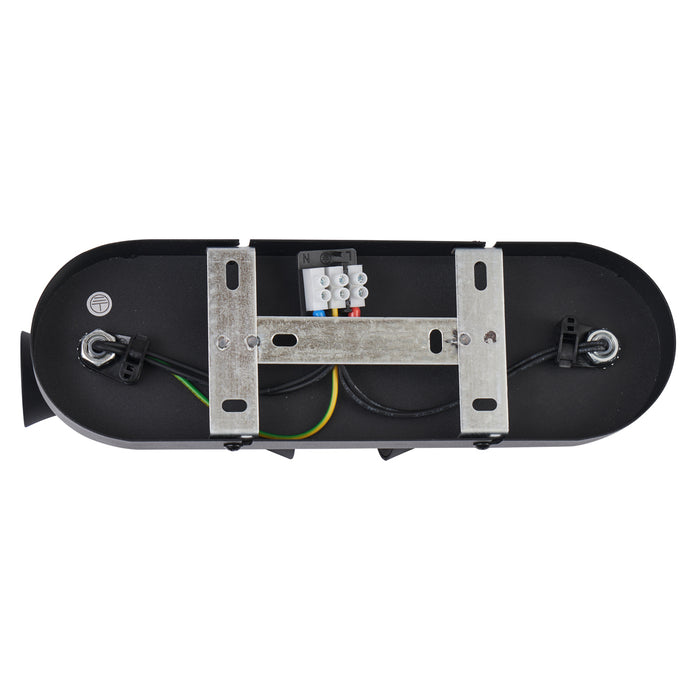 QAZQA Moderne plafondspot zwart 2-lichts draai- en kantelbaar -