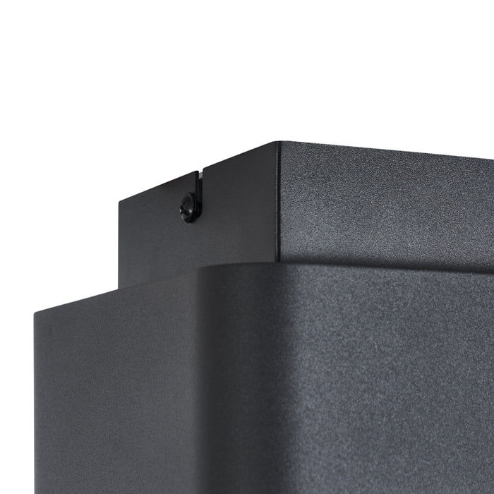 QAZQA Afgeronde opbouwspot zwart draai- en kantelbaar - Dox