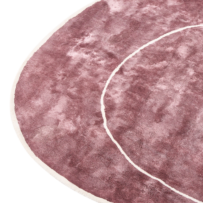 Beliani - KANRACH - Vloerkleed - Roze - 200 x 200 cm - Viscose