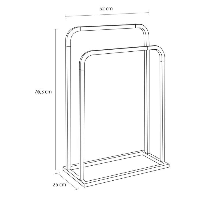 Sealskin Brix Vrijstaand Handdoekrek Gebogen - Greige