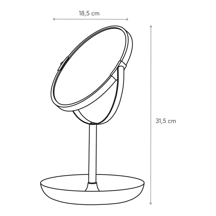 Sealskin Brix Tafelspiegel - Zwart