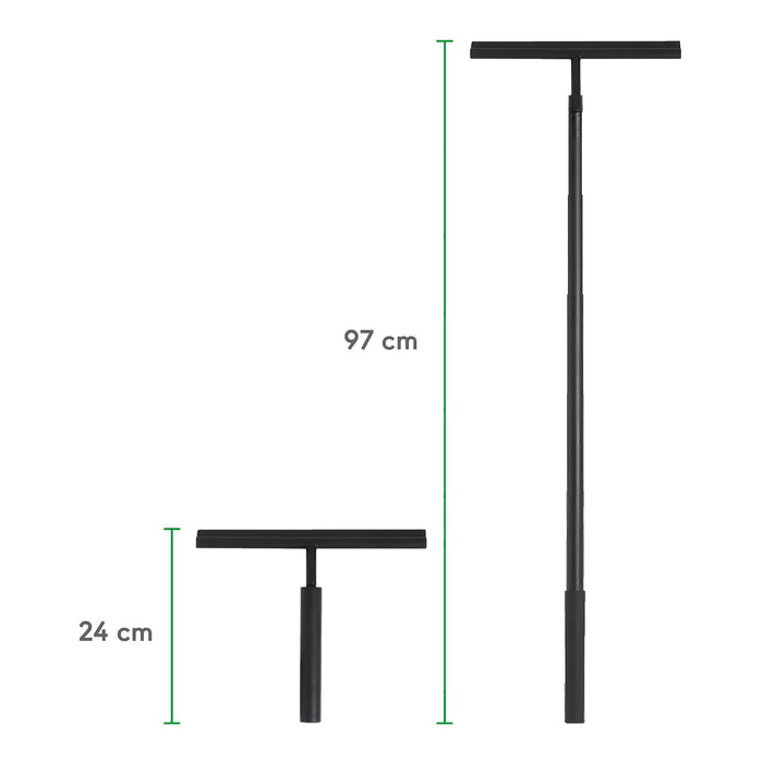 Sealskin Senso Telescopische Raamwisser met Flexibele Glashaak - Zwart