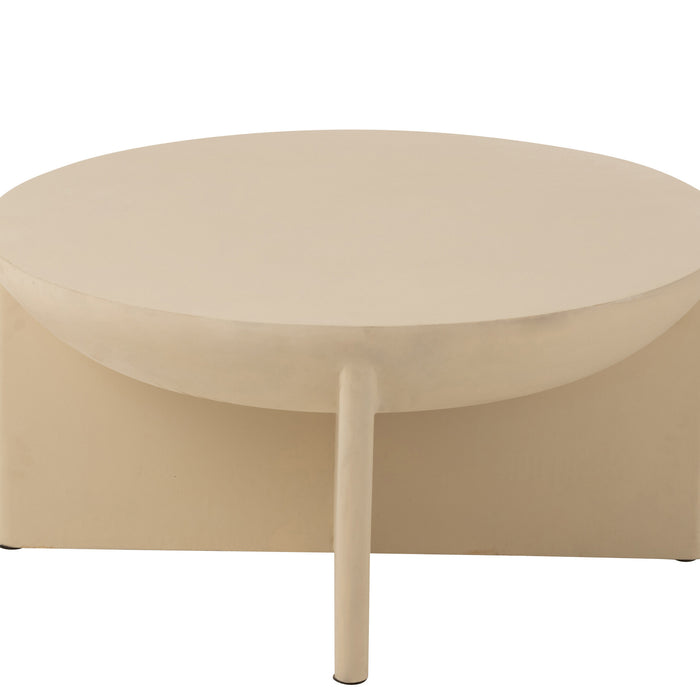 J-Line salontafel Halfy - mangohout - wit