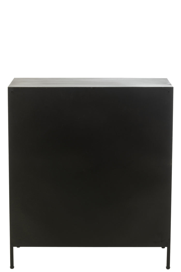 J-Line kast 16 Schuiven - hout|metaal - bruin