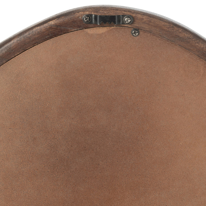 J-Line spiegel Whisp - houtglas- bruin - small - Ø 40 cm