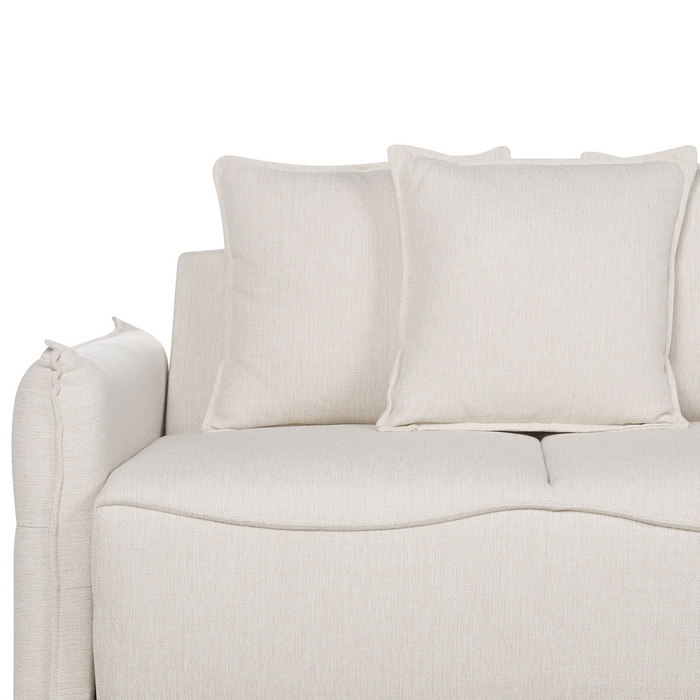 Beliani - KRAMA - Slaapbank - Gebroken wit - Polyester