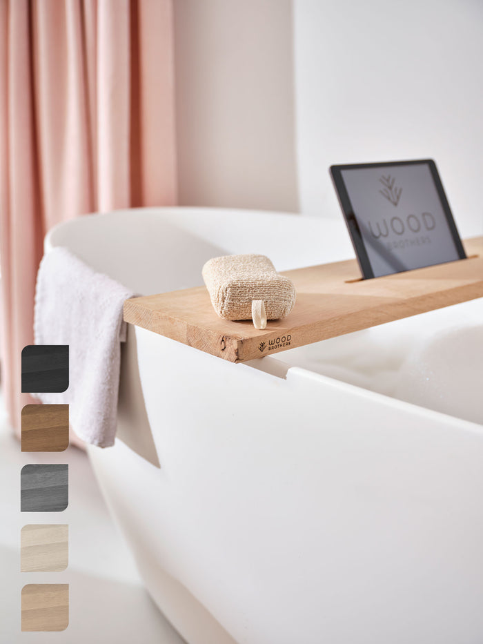 Badplank eiken klei recht 75 x 20 cm - 25 mm