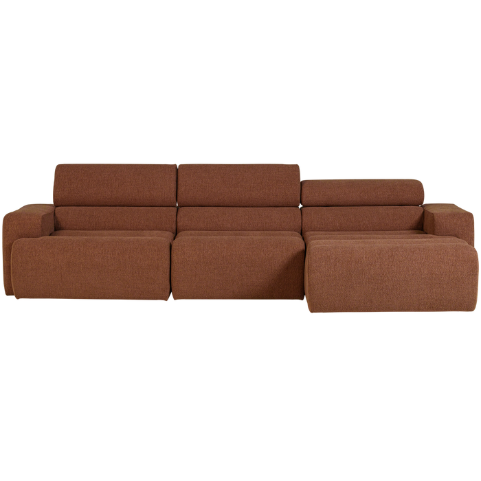 WOOOD Novi Chaise Longue Bank Rechts - Polyester - Terra