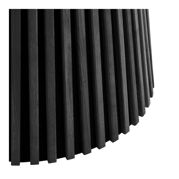 House Nordic Osaka Zwart Eiken Eettafel Rond Ø140