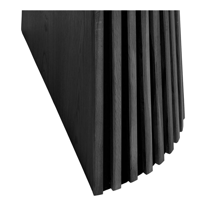 House Nordic Osaka Zwart Eiken Eettafel Rond | Uitschuifbaar