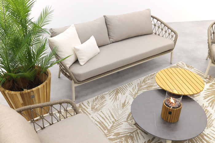 VDG Julia stoel bank loungeset - 5 delig - oyster