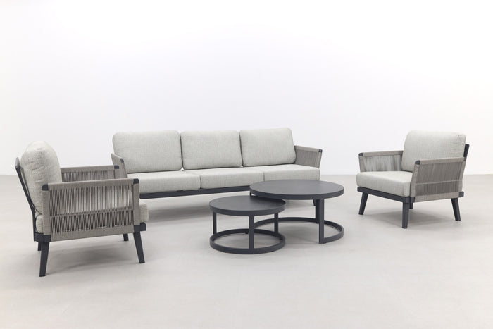 VDG Durban|Rhodos stoel-bank loungeset - 5-delig