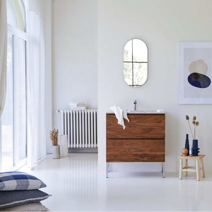 Tikamoon - Nova - Massief palissanderhouten en terrazzo premium badka…