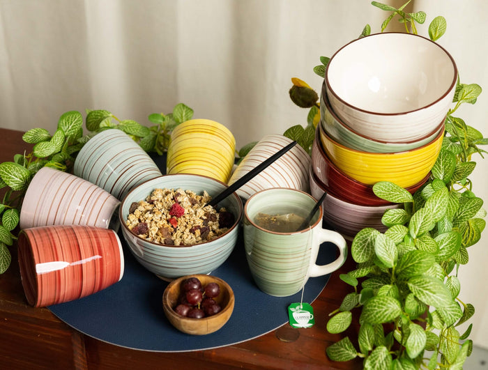 Studio Tavola Bekers Sunny Summer 350 ml - 6 stuks