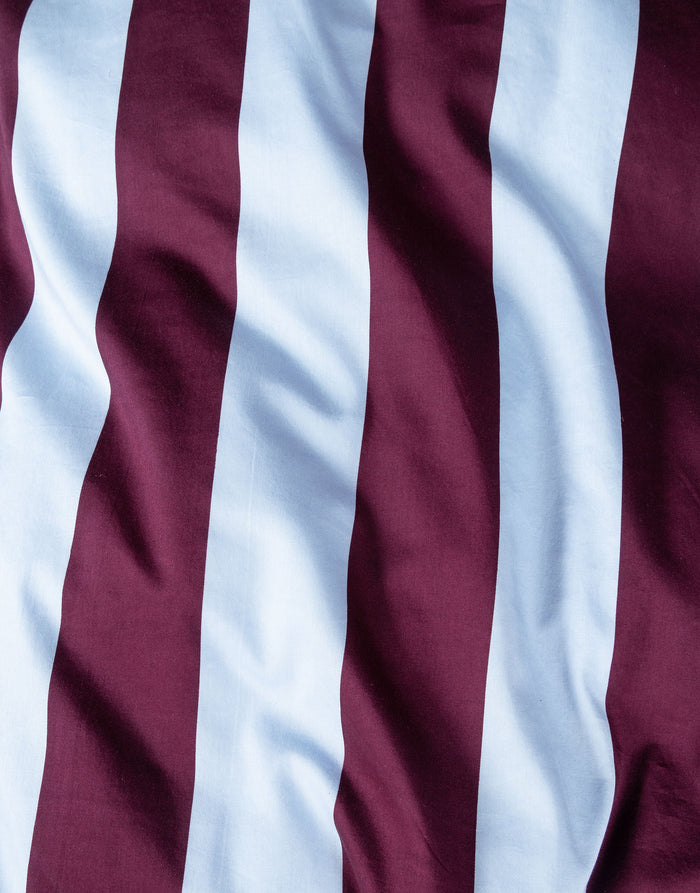 Essenza Minte Stripe Dekbedovertrek 240 x 220|220 cm - Mauve|Ice Blue