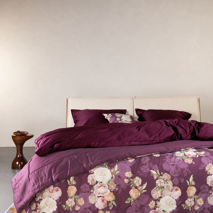 Essenza Orianna Sierkussen 50x50 cm - Mauve Wine