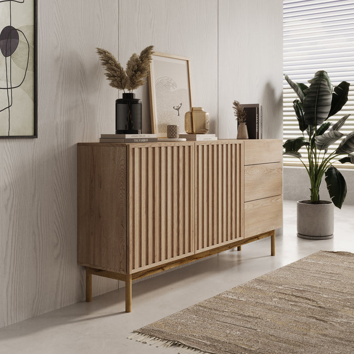 Meubella - Dressoir Storm - Eiken - 159 cm