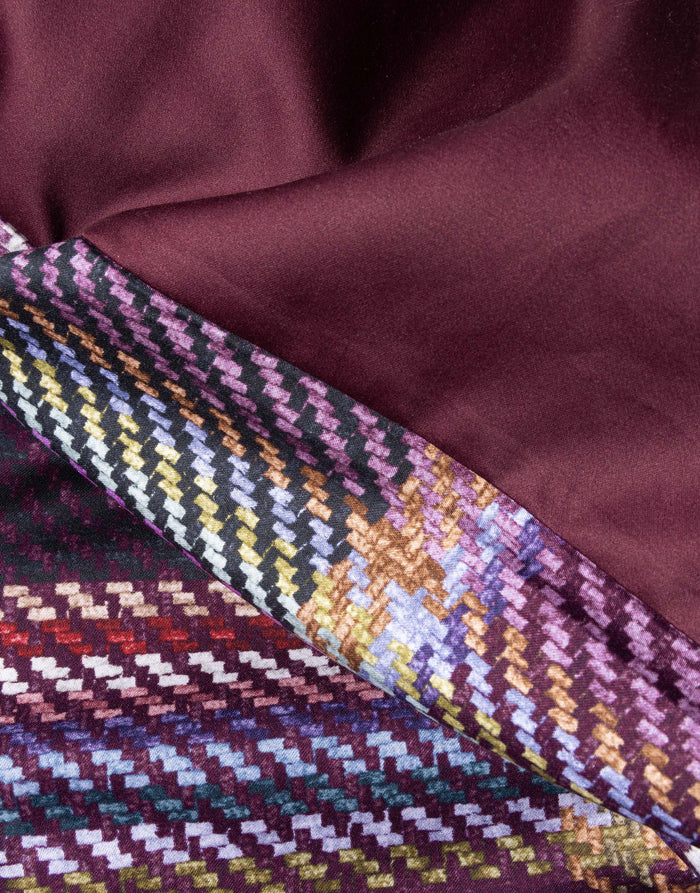 Essenza Meau Dekbedovertrek 200 x 200|220 cm - Mauve Wine