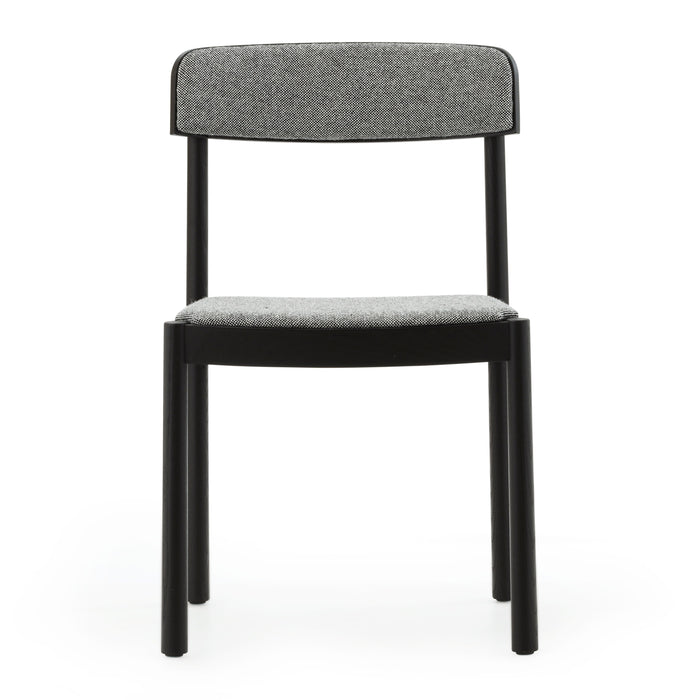 Normann Copenhagen Timb Eetkamerstoel - Textiel - Lichtgrijs / Zwart
