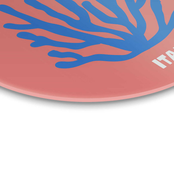 Reinders - Sicilië - Glasschilderij Ø 50 cm - Roze