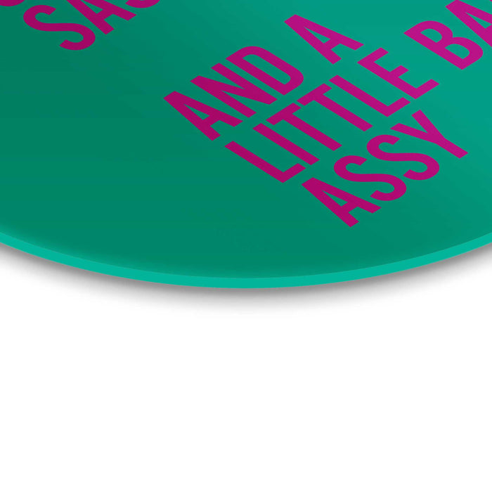 Reinders - Classy and sassy - Glasschilderij Ø 50 cm - Groen