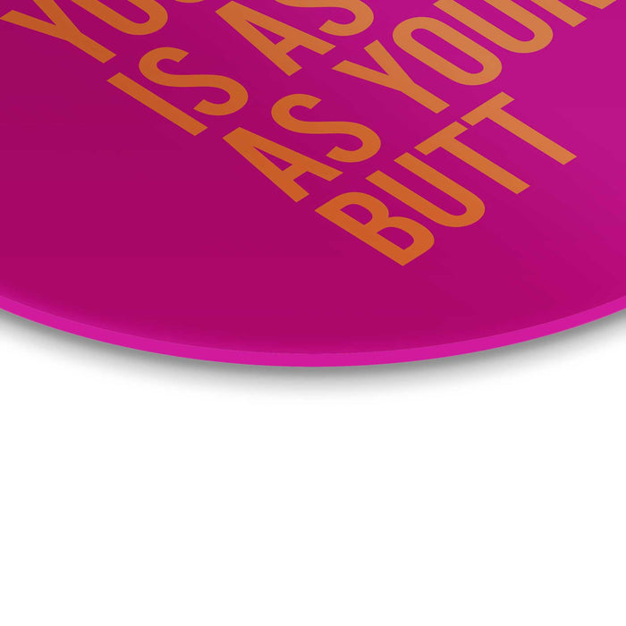 Reinders - Have a nice day - Glasschilderij Ø 50 cm - Roze