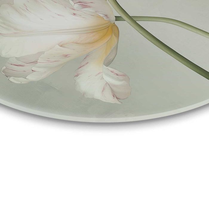 Reinders - Tulpen - Glasschilderij Ø 50 cm - Groen