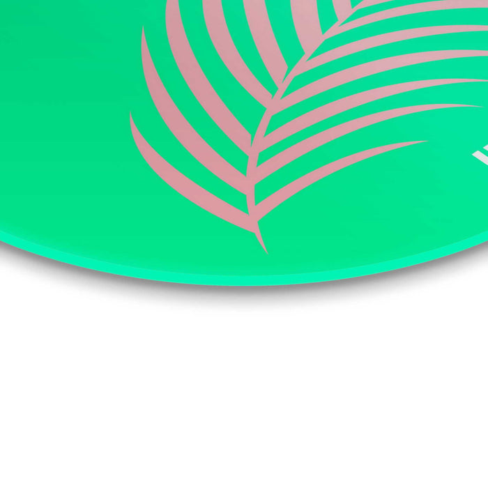 Reinders - Florida - Glasschilderij Ø 70 cm - Groen