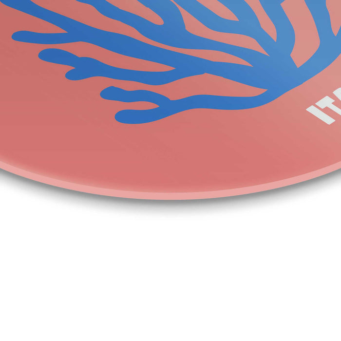 Reinders - Sicilië - Glasschilderij Ø 70 cm - Roze