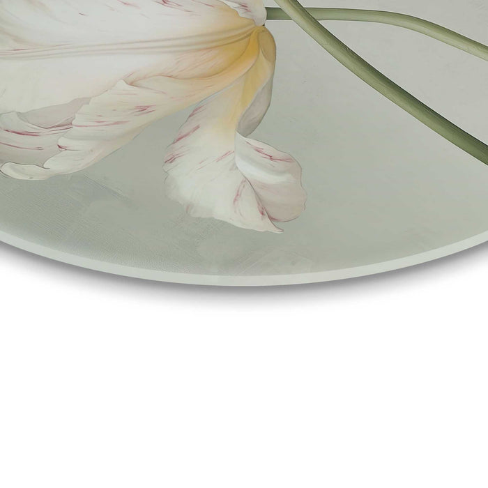 Reinders - Tulpen - Glasschilderij Ø 70 cm - Groen