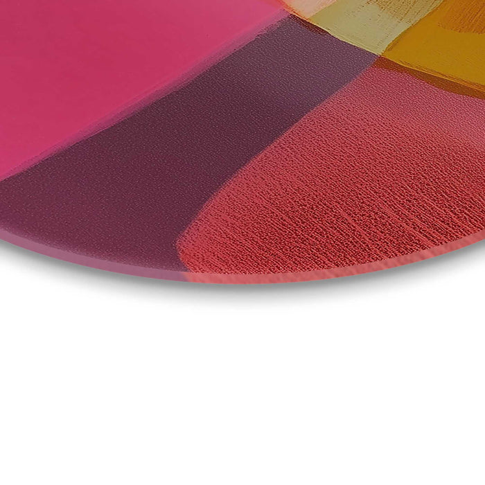 Reinders - Roze tinten II - Glasschilderij Ø 70 cm - Roze