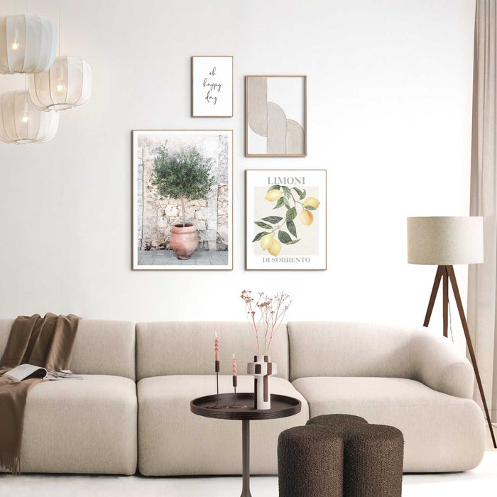 Reinders - Italiaanse sfeer - Wanddecoratieset in verschillende formaten 50x70 cm - Groen