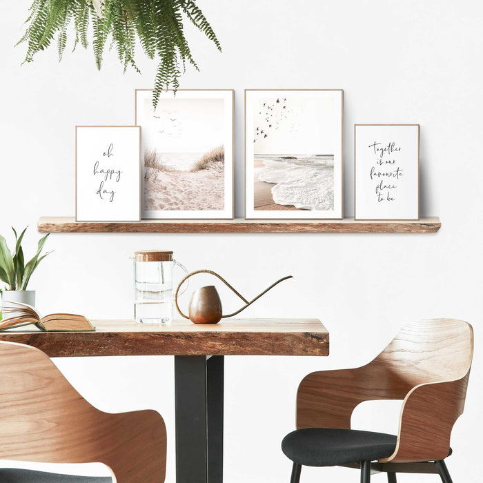 Reinders - Botanic Beach Mix & Match Set B2 - Schilderijen set 30x40 cm - Beige