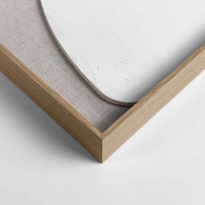 Reinders - Organic Pebbles Linen - Schilderij 3D Art 50x70 cm - Beige