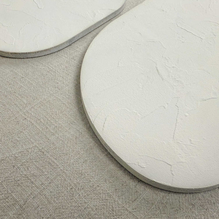 Reinders - Organic Blocks Linen Wood - Schilderij 3D Art 50x70 cm - Wit