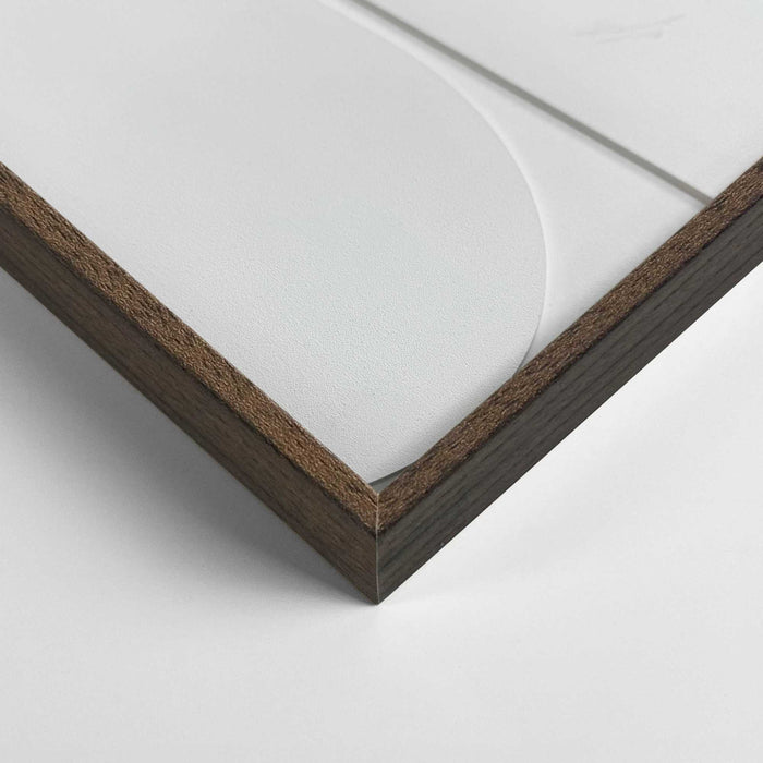 Reinders - Layered Geometrics Relief Art Schilderij - 70 x 50 cm - Wit