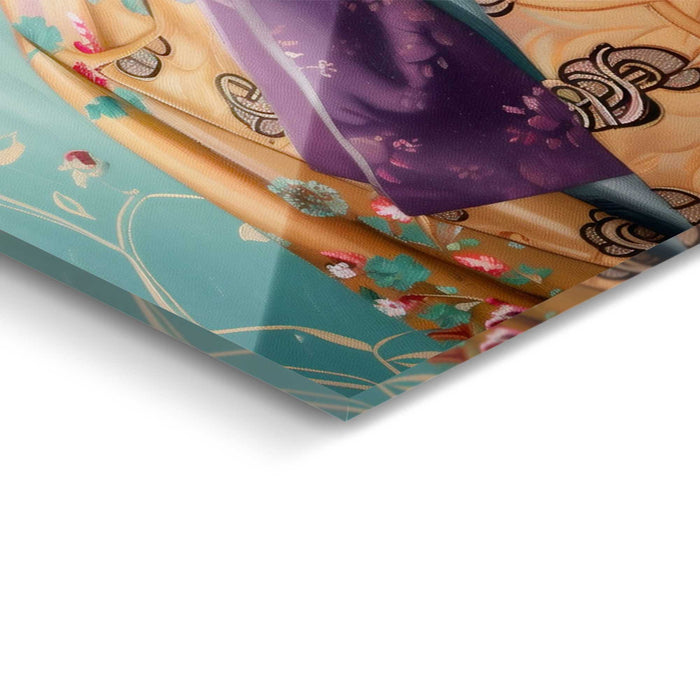 Reinders - Sophisticated Lion - Glasschilderij 78x116 cm - Bont