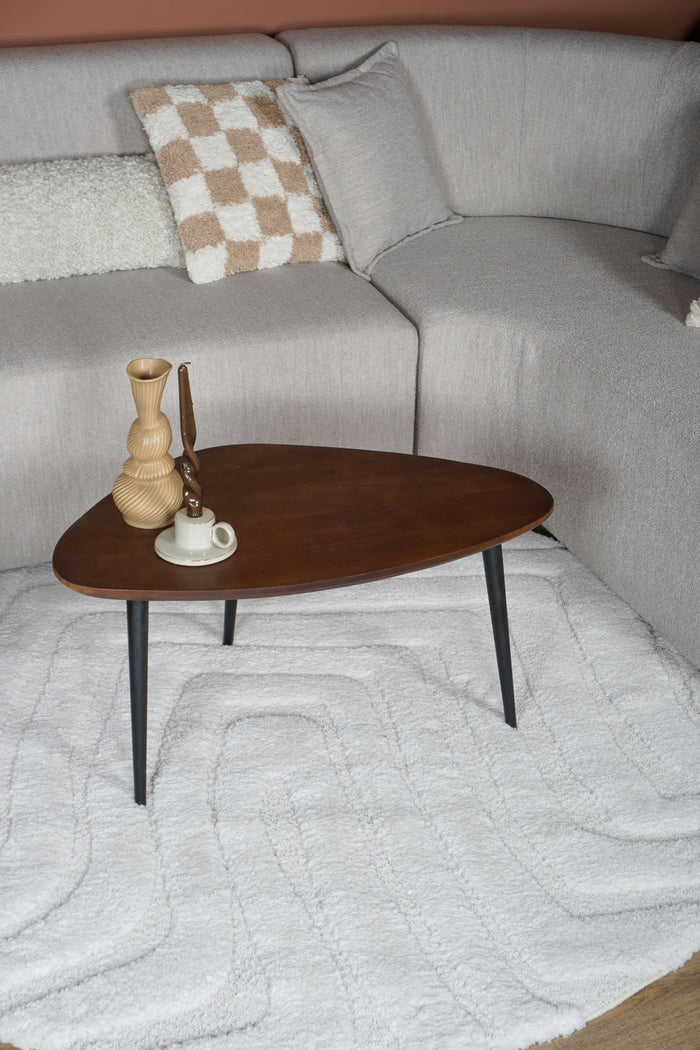 Veer Carpets - Vloerkleed Lima Creme Rond ø160 cm